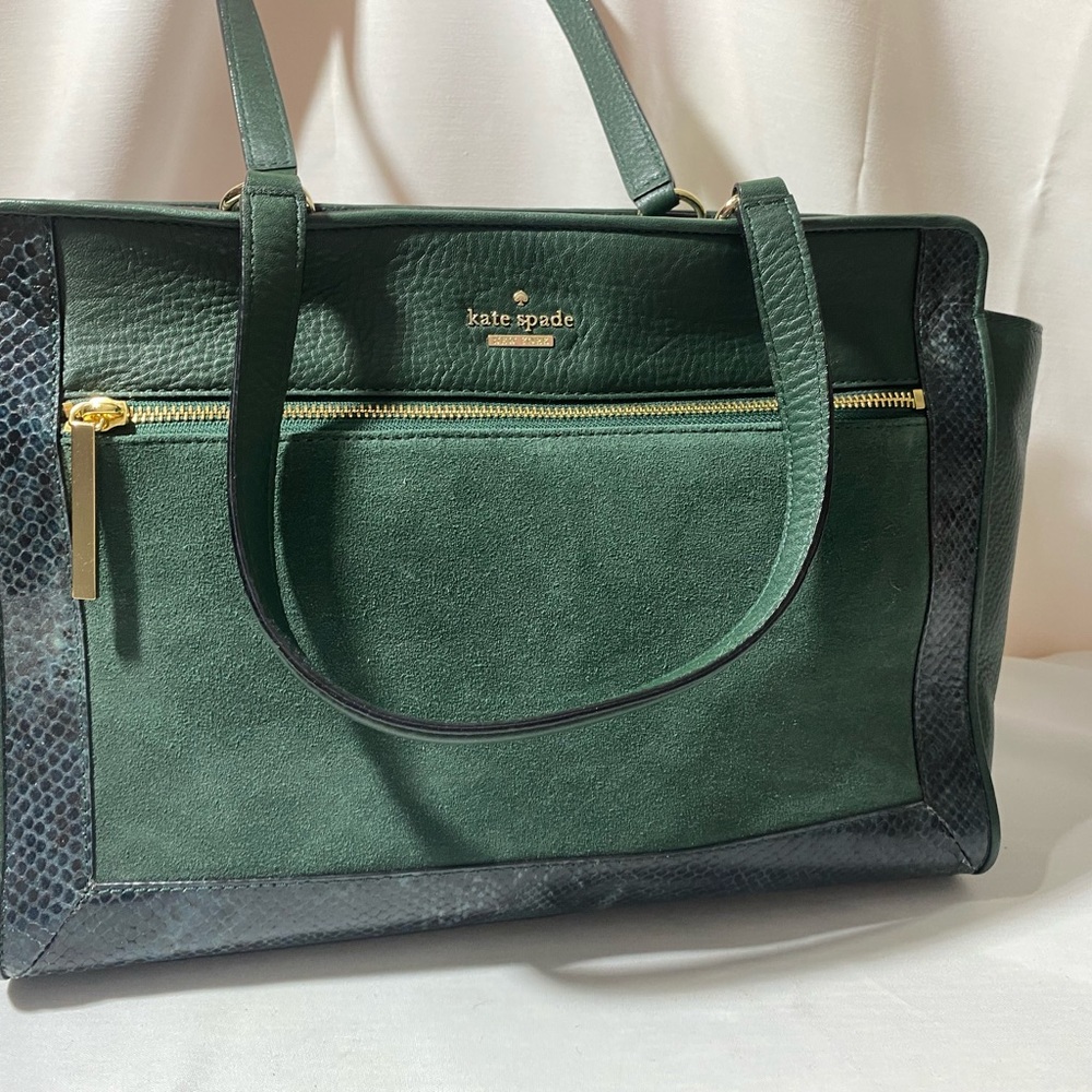 Kate Spade Dark Green leather handbag